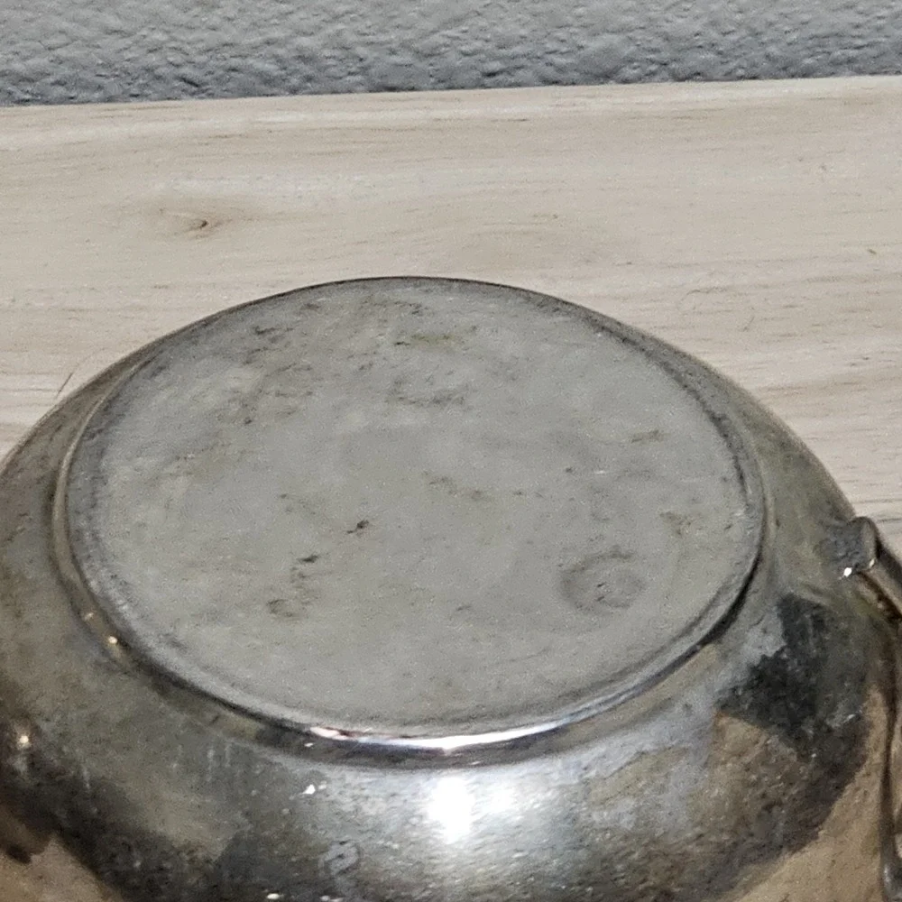 Antique Silver Tone Sugar And Creamer Set